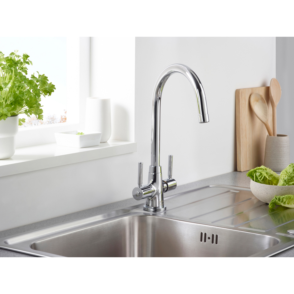 Bristan Monza Chrome Easyfit Kitchen Mono Sink Mixer Tap Image 5
