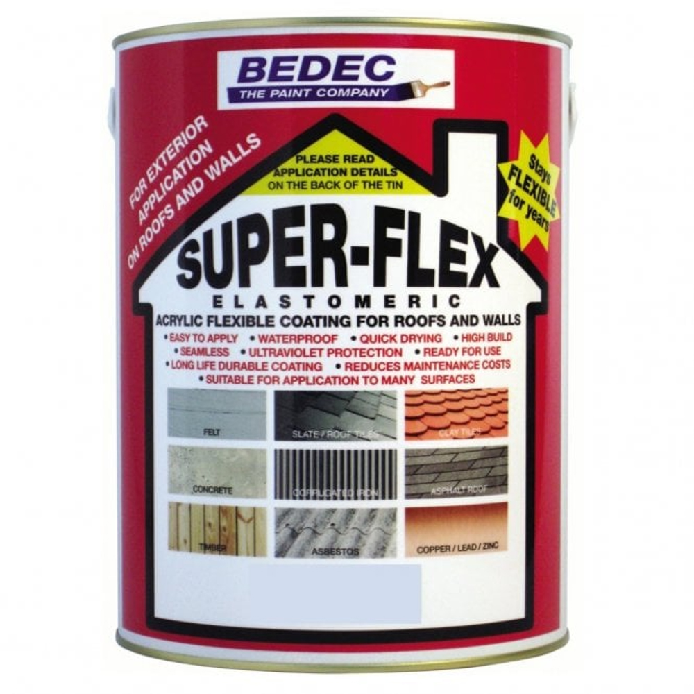 Bedec Superflex Black Roof Coating 5L Image 2