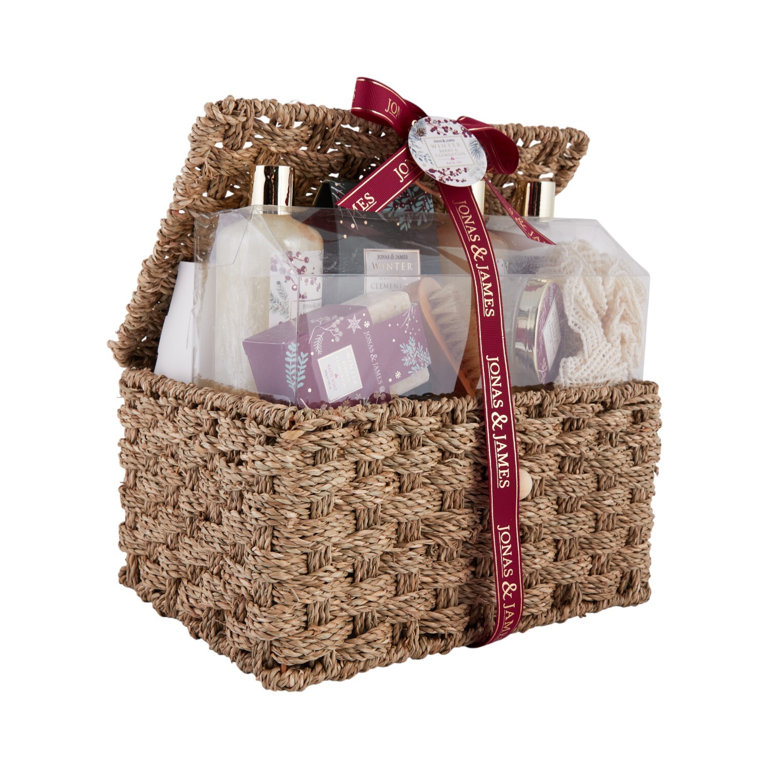 Jonas & James Winter Berry and Clementine Hamper White and Brown Image 2