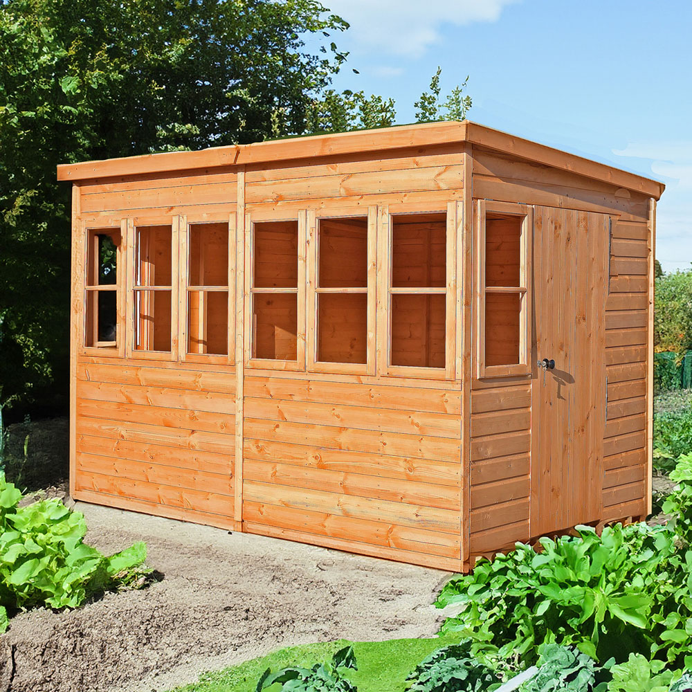 Shire Sun 10 x 6ft Pent Potting Shed Image 2