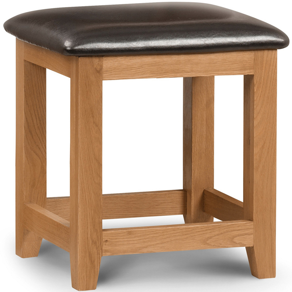 Julian Bowen Marlborough White Oak Dressing Table Stool Image 2