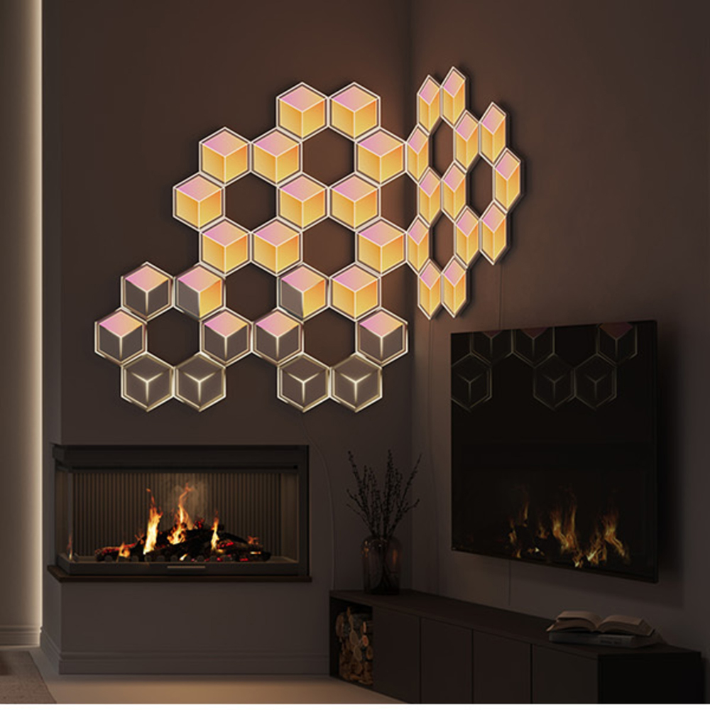 Govee Glide RGBIC LED Smart 3D Hexagon Ultra Light Panel 7 Pack Image 2