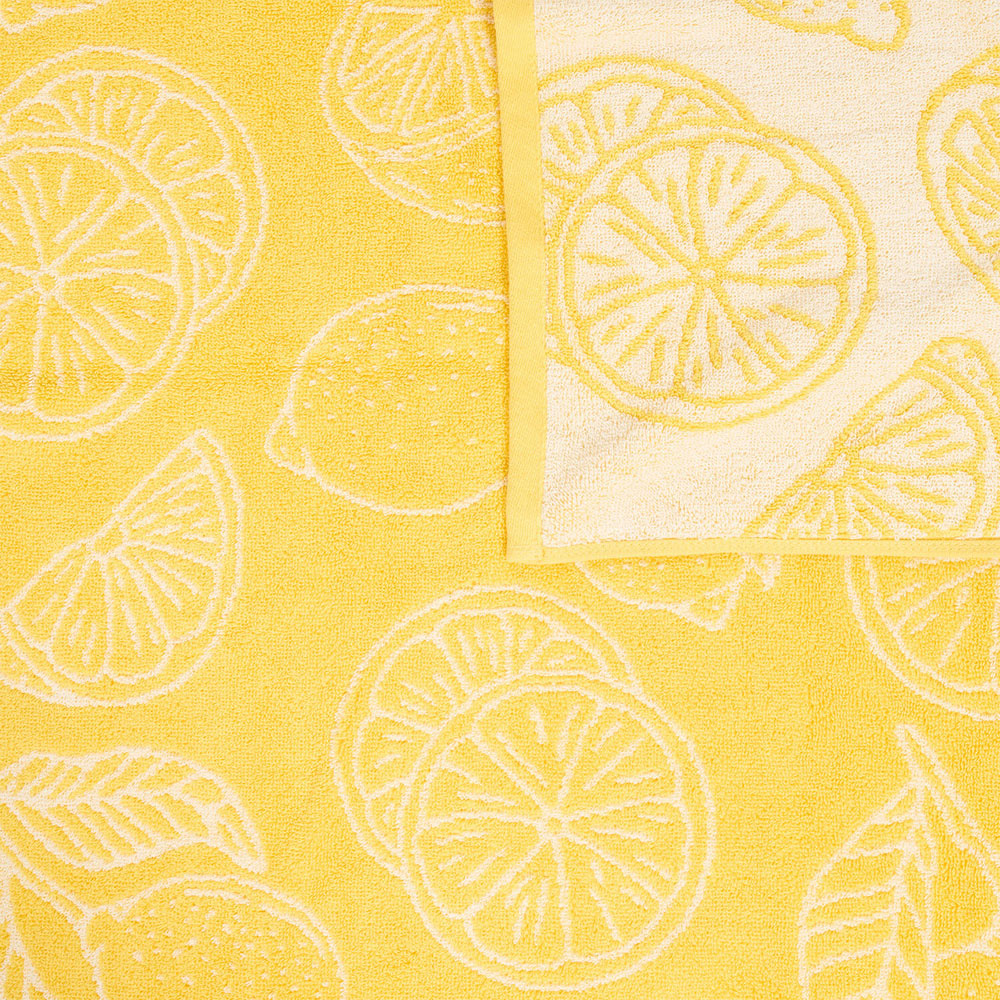 Lemon Bliss Bath Towel Yellow Image 3