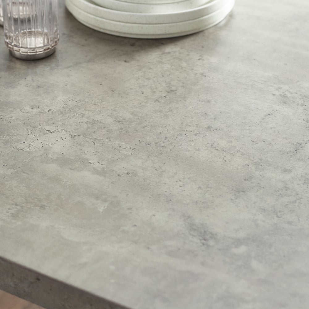 Julian Bowen Miller 6 Seater Concrete Dining Table Image 6