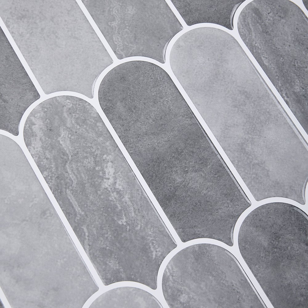 Living and Home Grey Arch Self Adhesive Wall Sticker 10 Pack Image 5