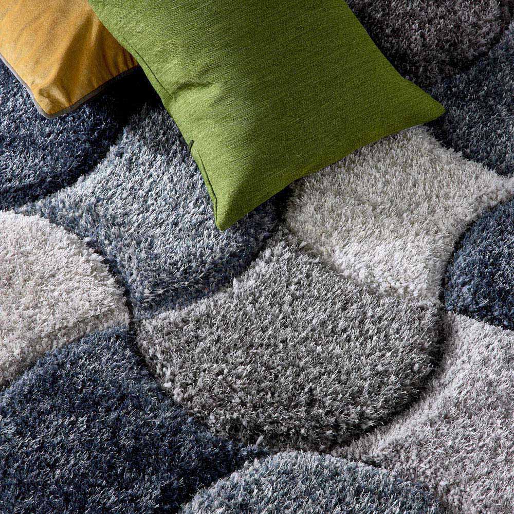 Origins 3D Scallop Navy Rug 160 x 230cm Image 5