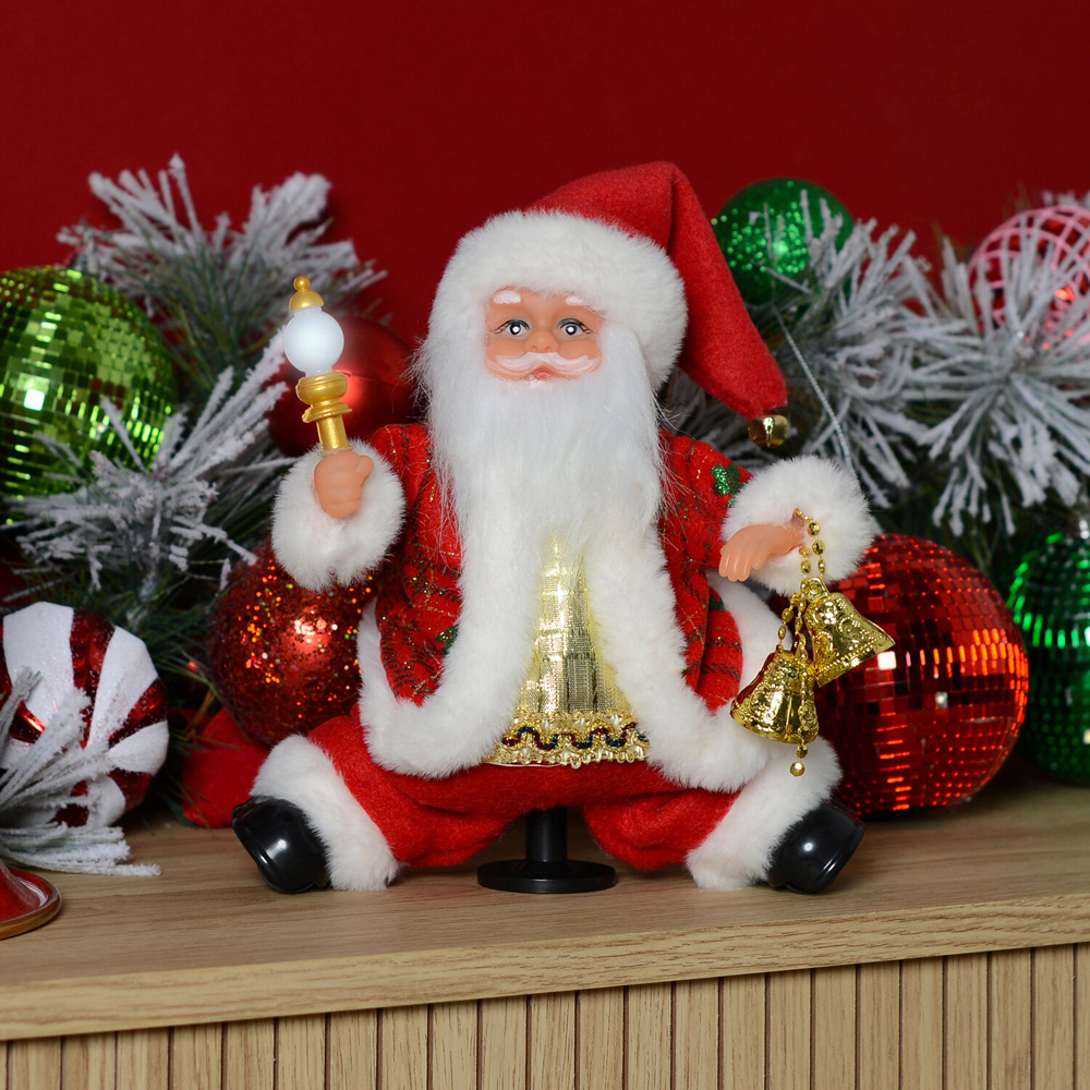 Skating Santa On The FloorRed and White Image 8