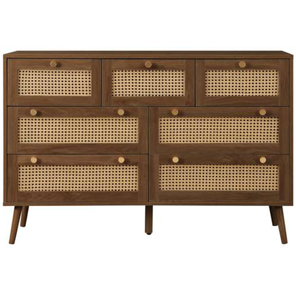 Croxley 7 Drawer Rattan Chest of Drawers Image 3