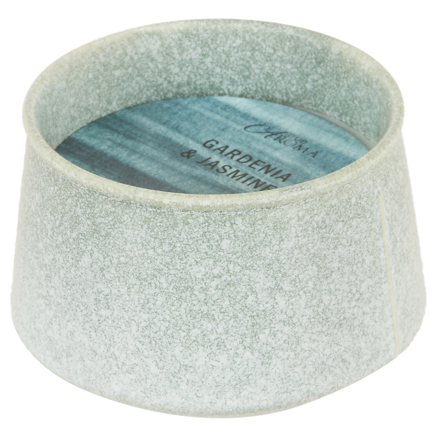 Gardenia and Jasmine Reactive Glaze Candle - Grey Image 3