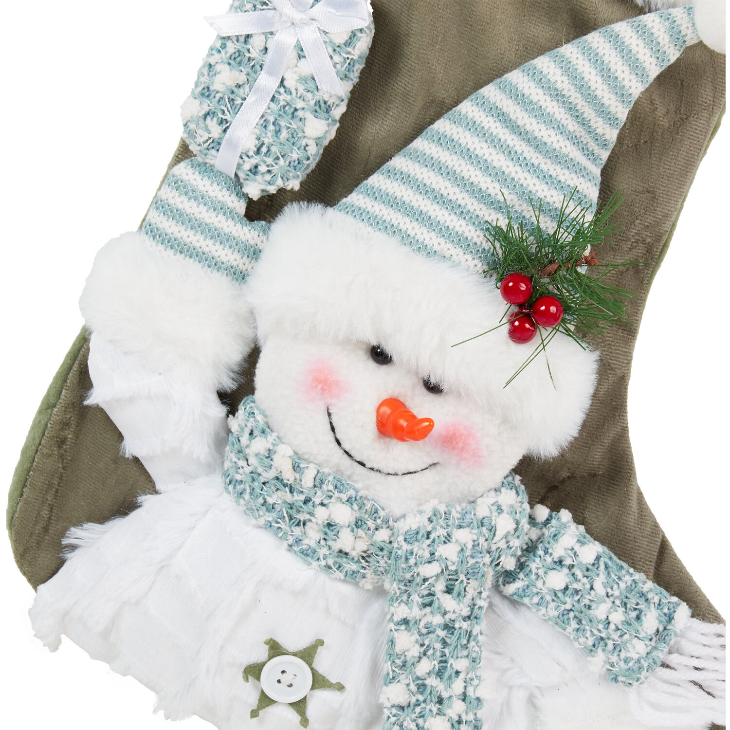 3D Snowman Stocking Image 2
