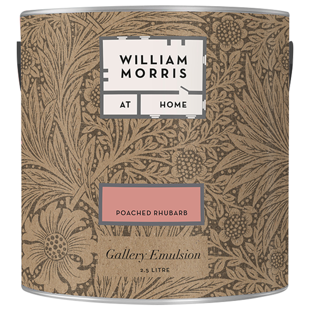 William Morris At Home Poached Rhubarb Gallery Emulsion Paint 2.5L Image 2