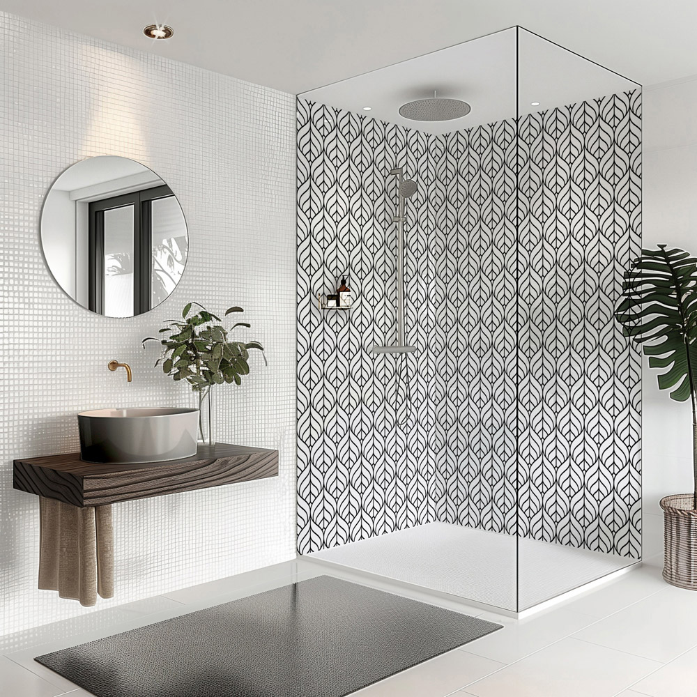 Splashbax Premium Artisan Monochrome Di Bond Shower Panel 2400 x 900mm Image 3