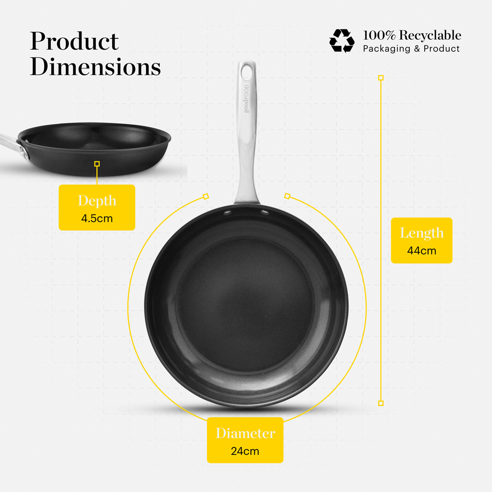 Tower Good Food 24cm Frying Pan and 28cm Frying Pan Set Image 8