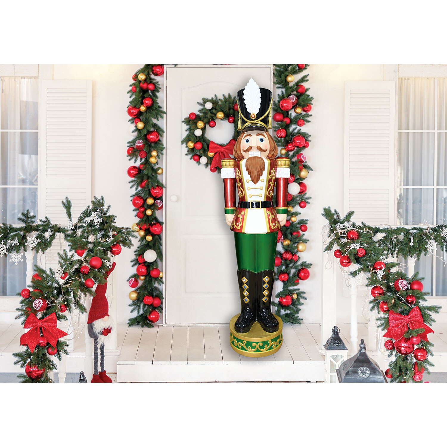 5ft LED Traditional Nutcracker - Red Image 7