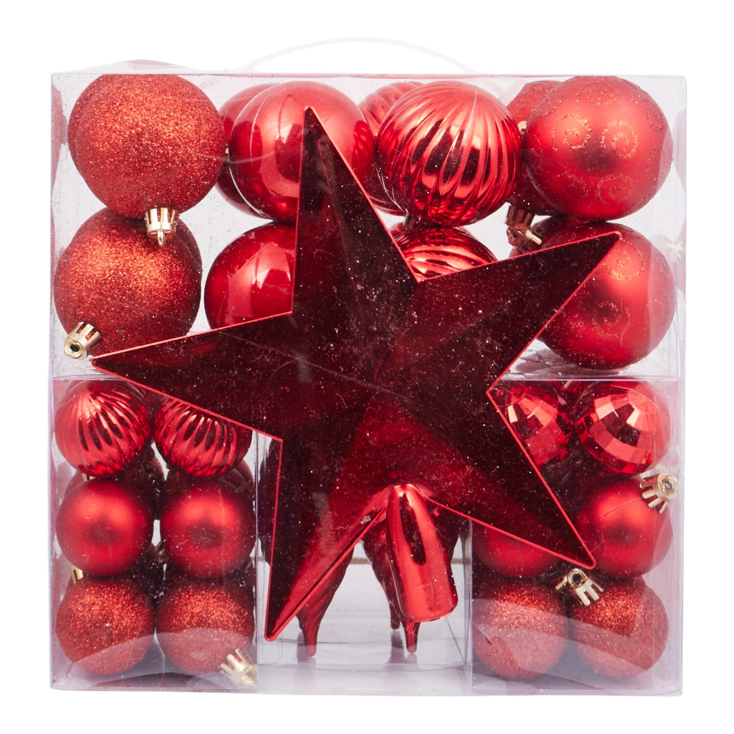 57 Piece Bauble and Tree Topper Set Image 3