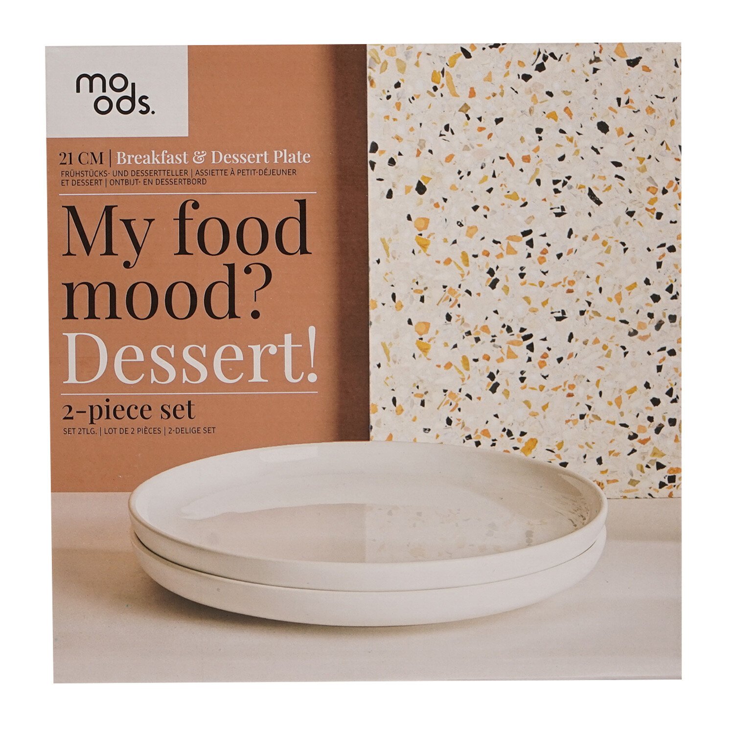 Set of 2 Moods Side Plates - White Image 2