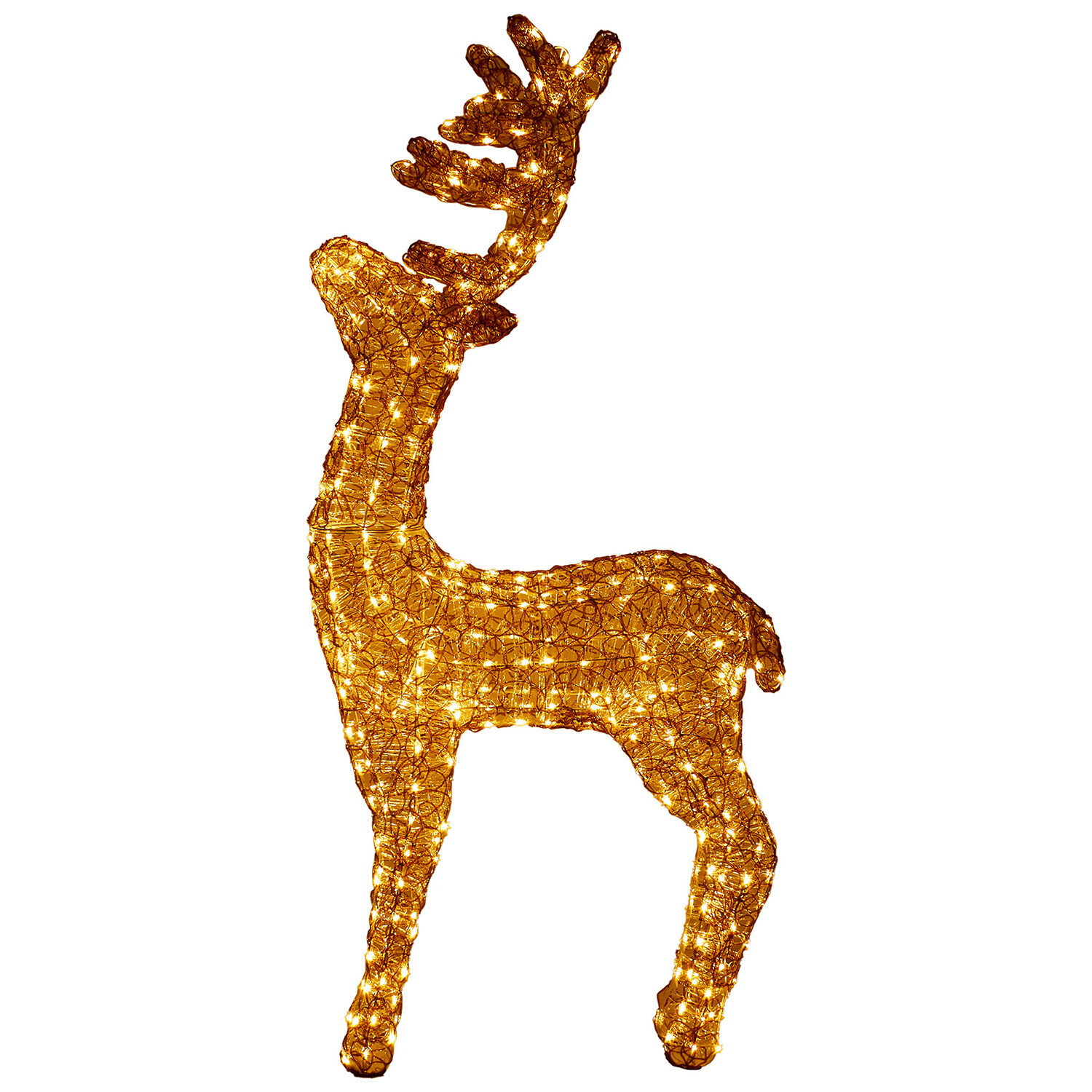 350 LED Brown Acrylic Stag Outdoor Light - Brown Image 4