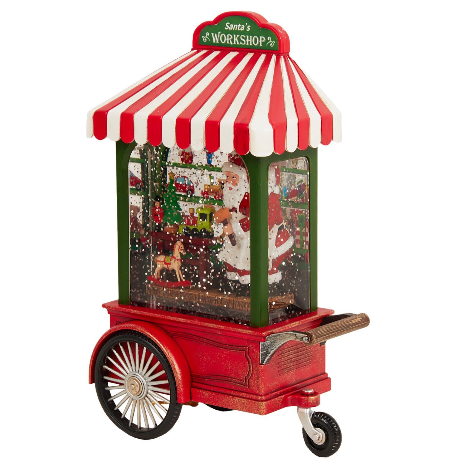 Santas Workshop LED Glitter Spinner - Red Image 2