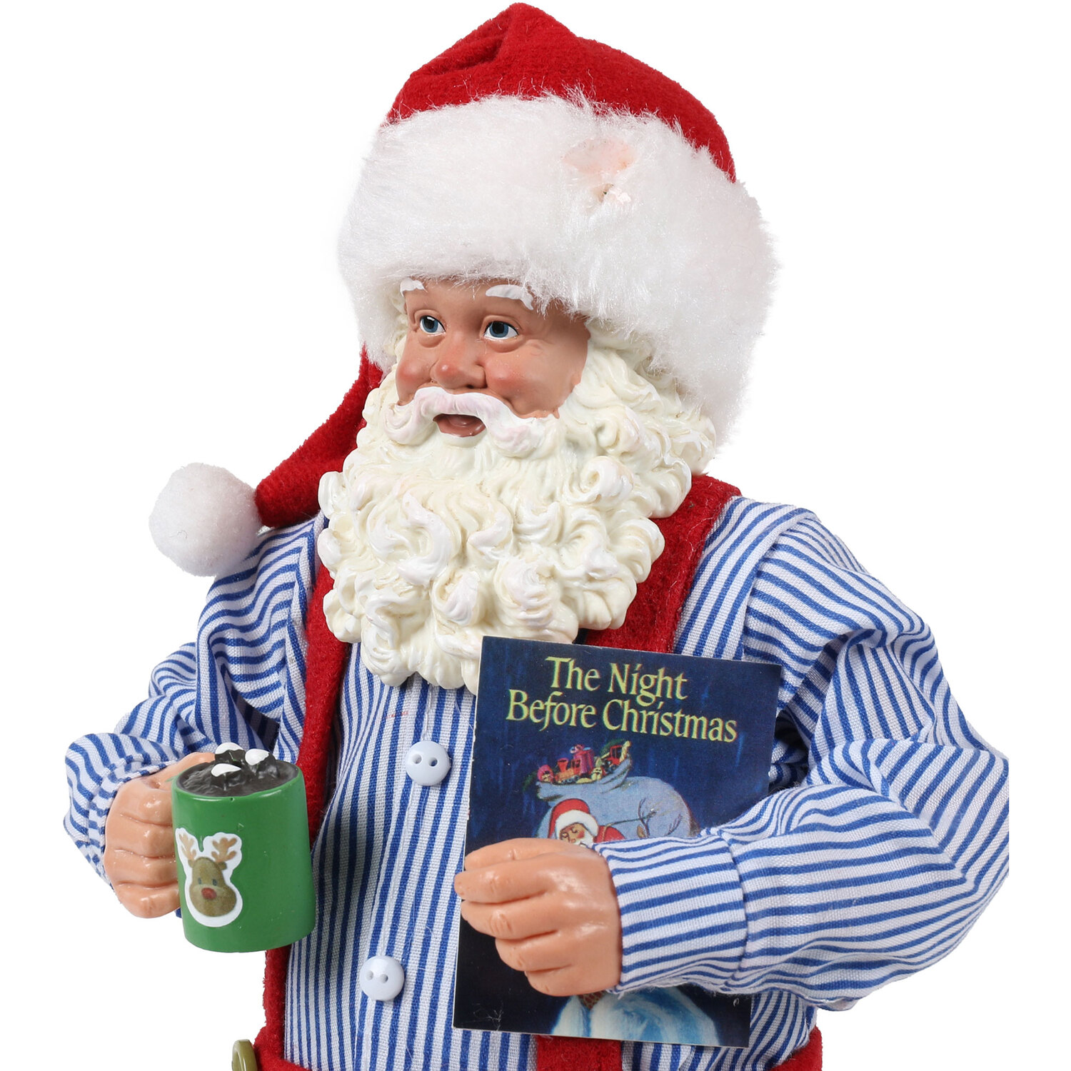 Festive Santa Standing Christmas Decoration - Red Image 7