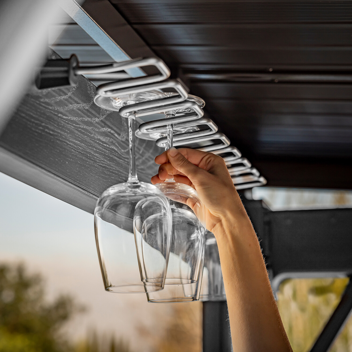 Deluxe 2.4 x 2.3m Grey Bar Gazebo Image 7