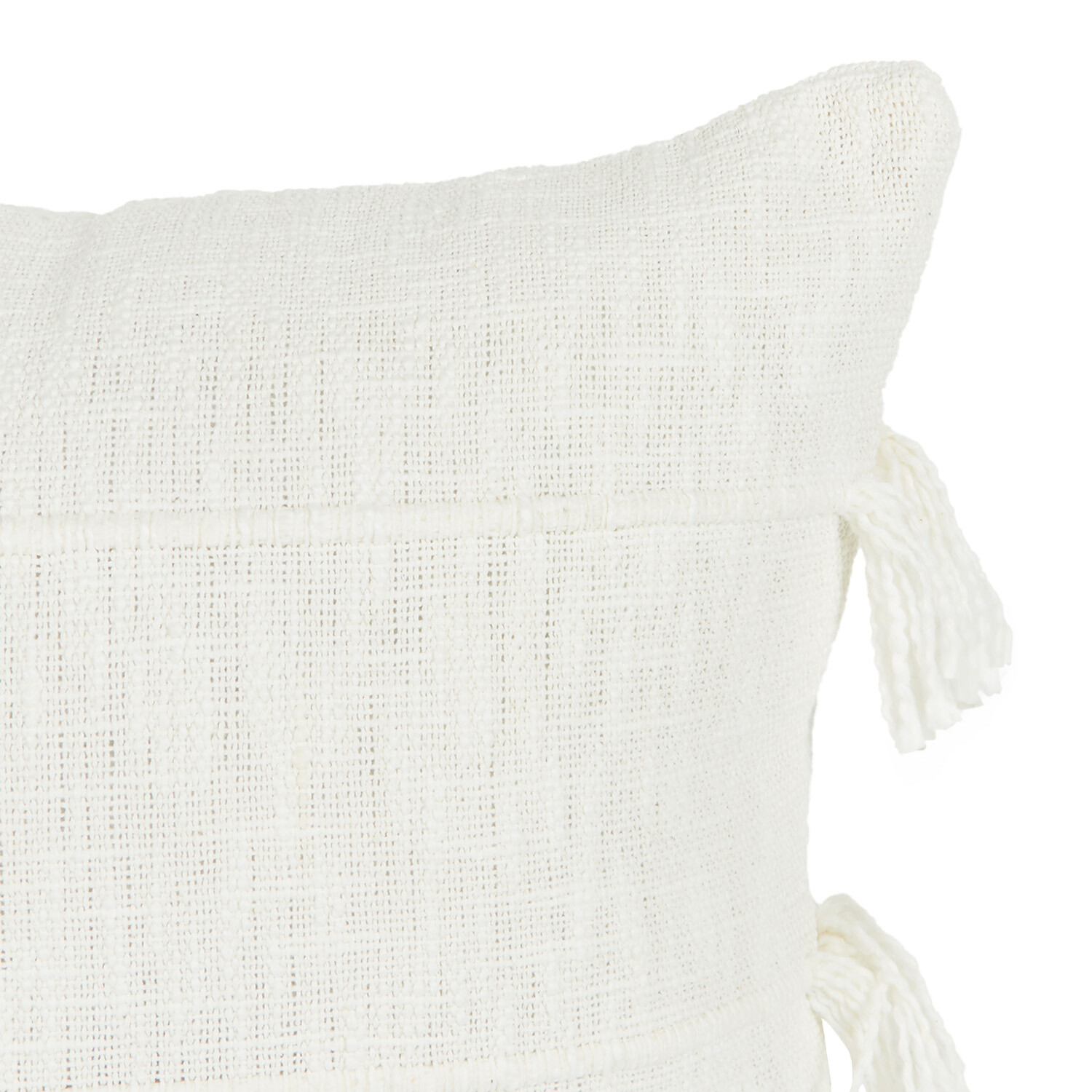 Eboni Tassel Cushion - Natural Image 3