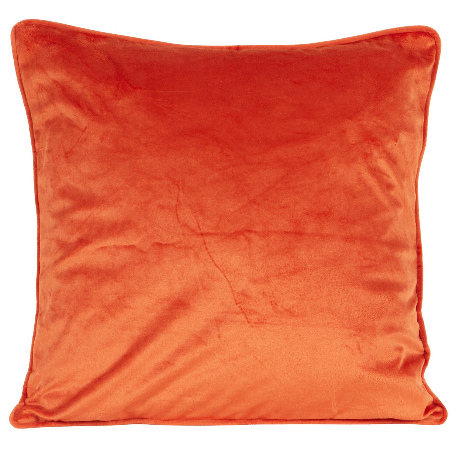 Matte Velvet Square Cushion - Rust Image 1