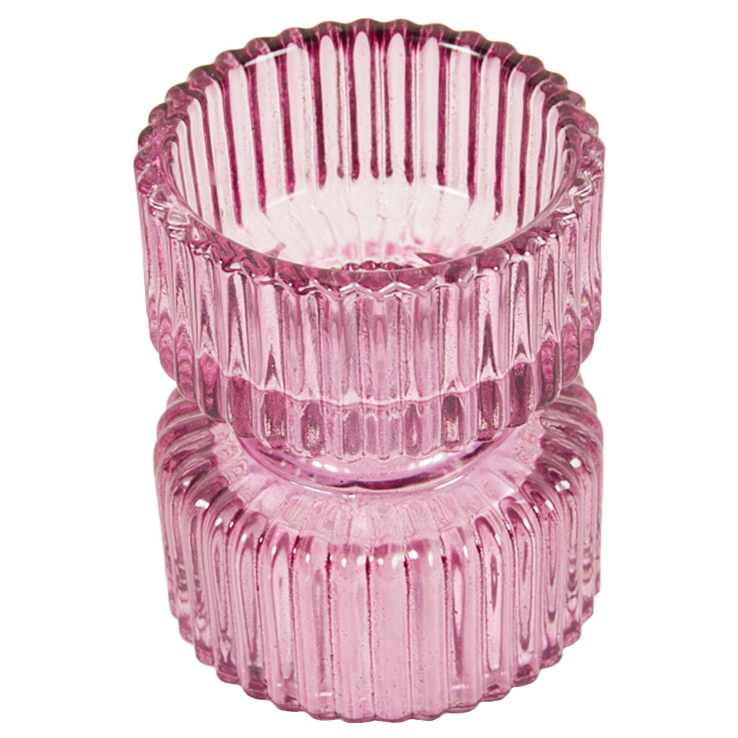 Jewel Ribbed Tealight Holder - Multicolour Image 6