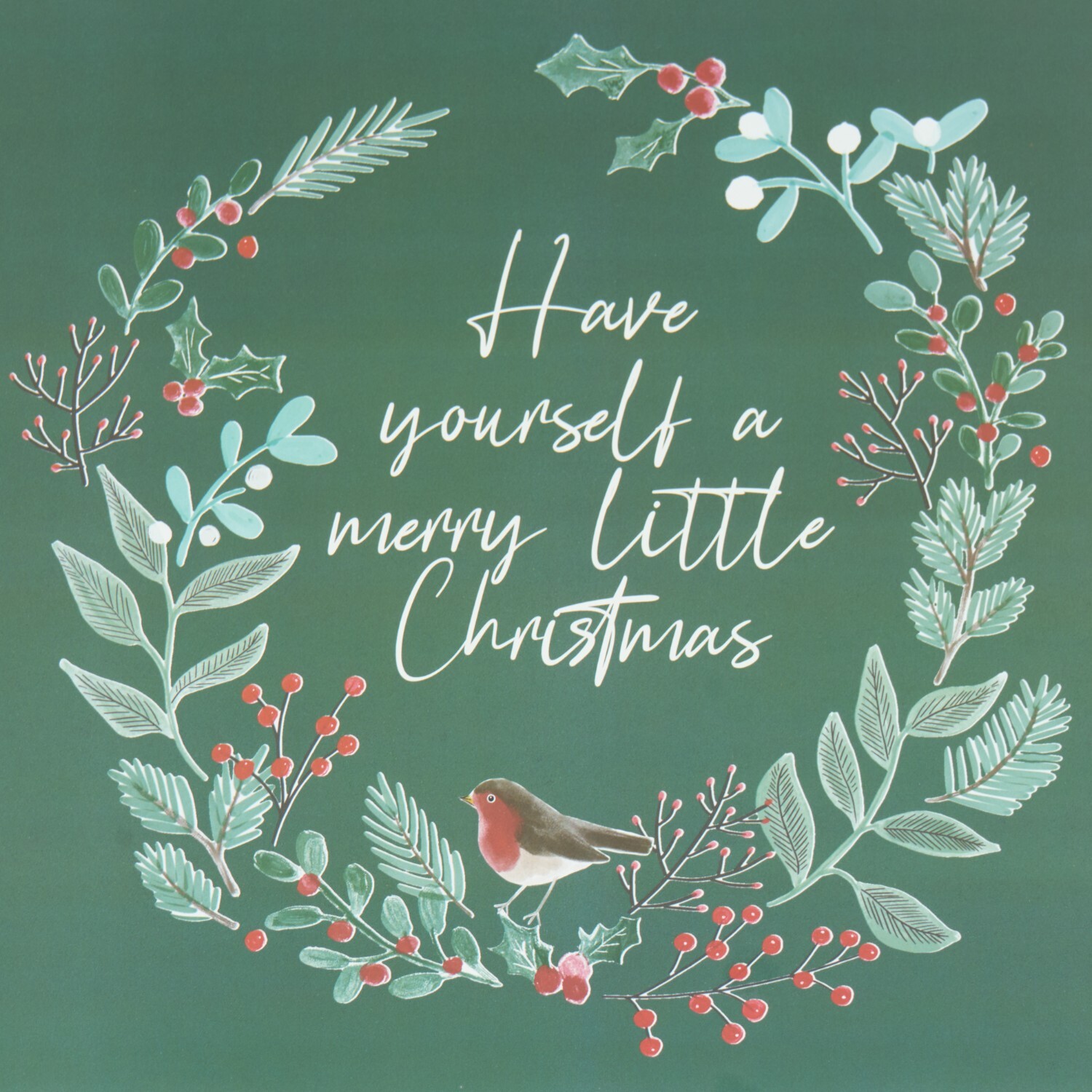 Merry Robin Glass Worktop Saver Green Image 2