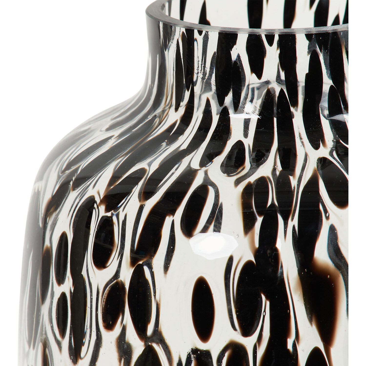 Confetti Glass Vase - Black Image 2