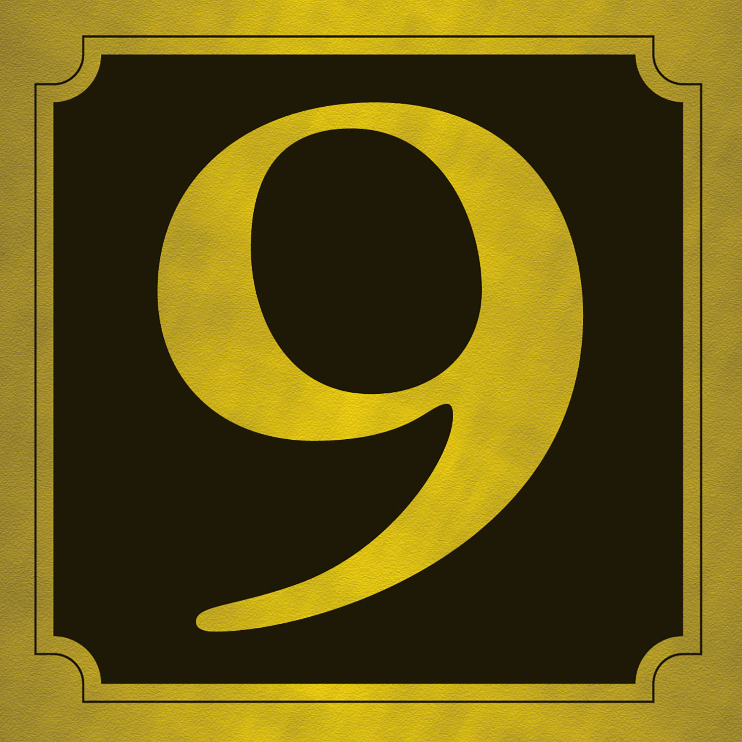 Self Adhesive House Number Stickers - Gold / 9 Image