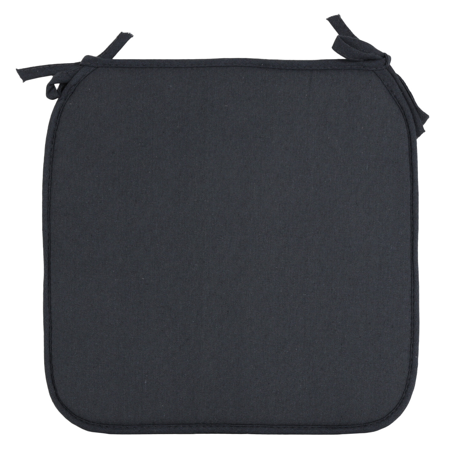 Divante Grey Cotton Seat Pad 8 x 36cm 4 Pack Image 2