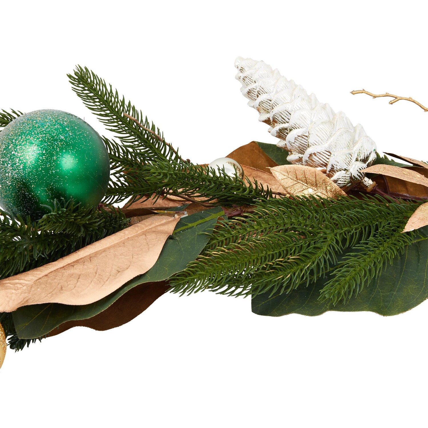 Emerald and Gold Bauble Garland - Emerald and Gold Image 3