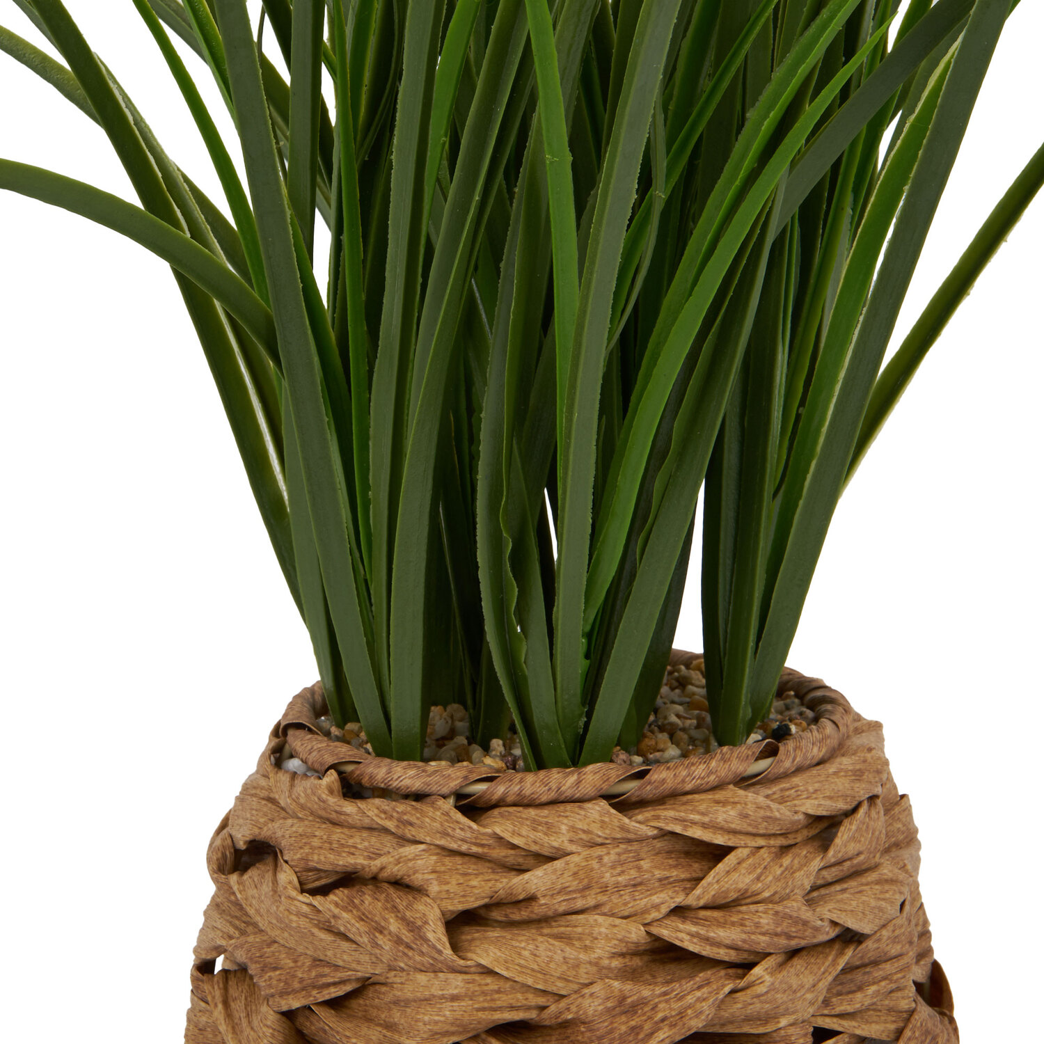 Grass in Water Hyacinth Basket - Green Image 3