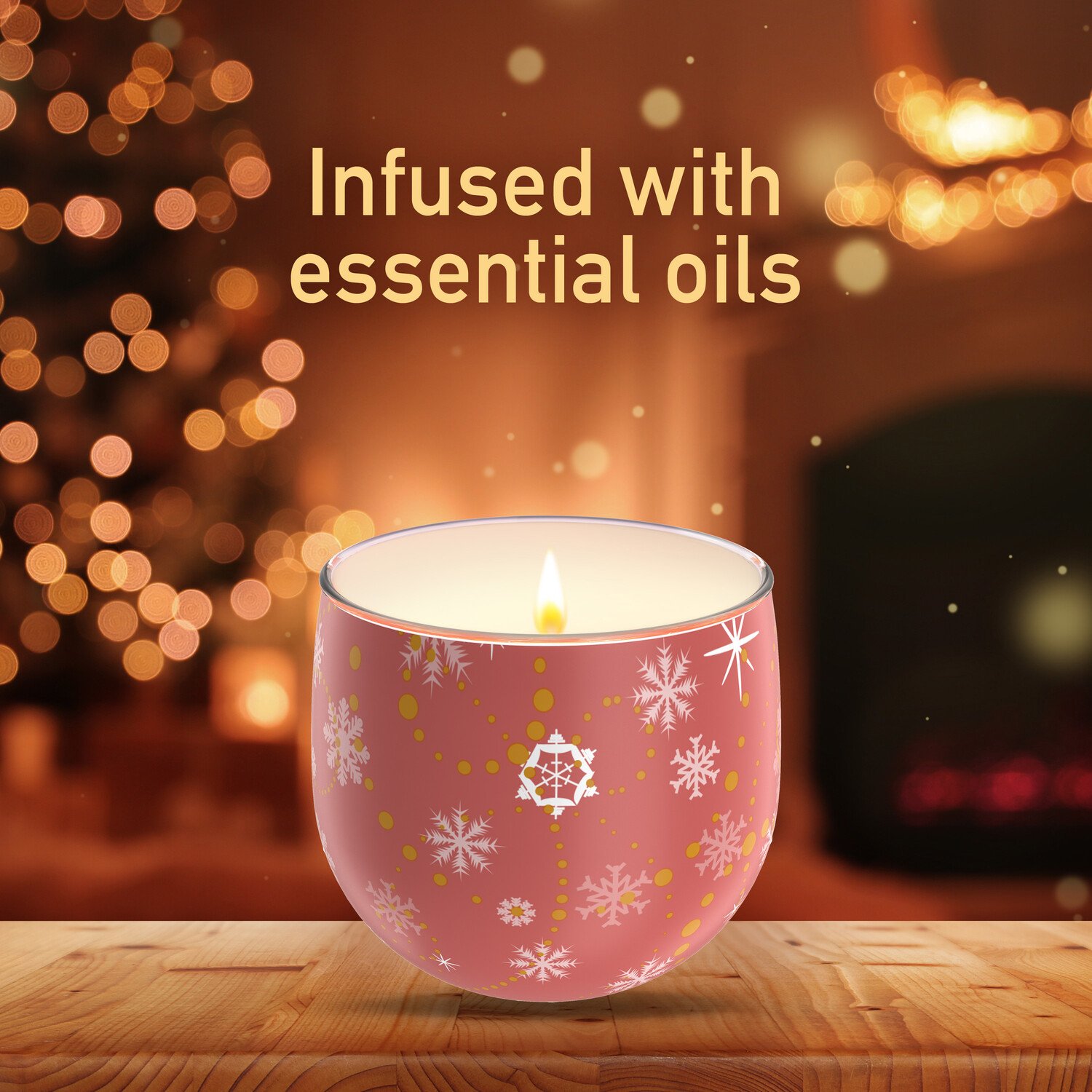 Glade Decorative Candle Warm Apple Pie Image 2