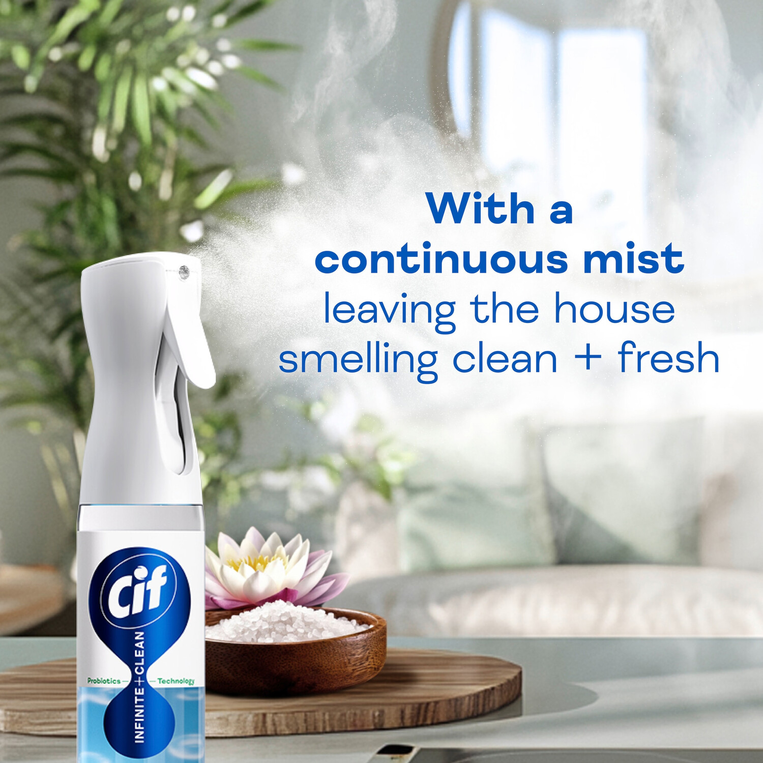 Cif Infinite Spray 250ml Lotus and Mineral Salt Image 5