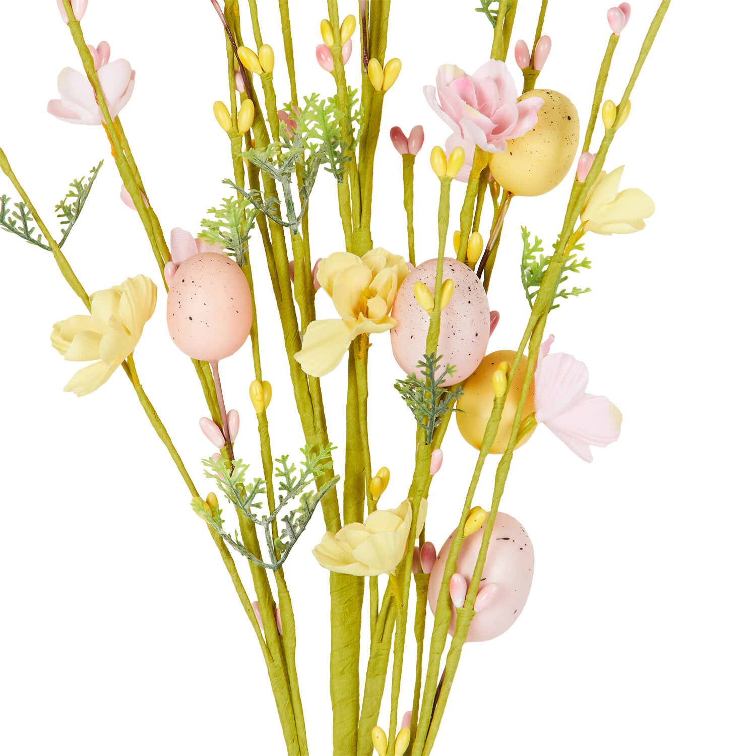 Floral Egg Spray 80cm - White Image 4