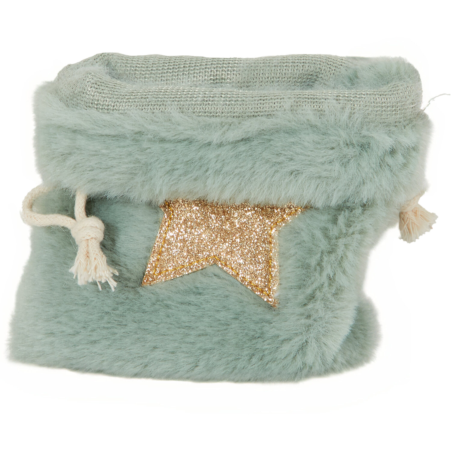 Gold Glitter Star Plush Bag Image 5