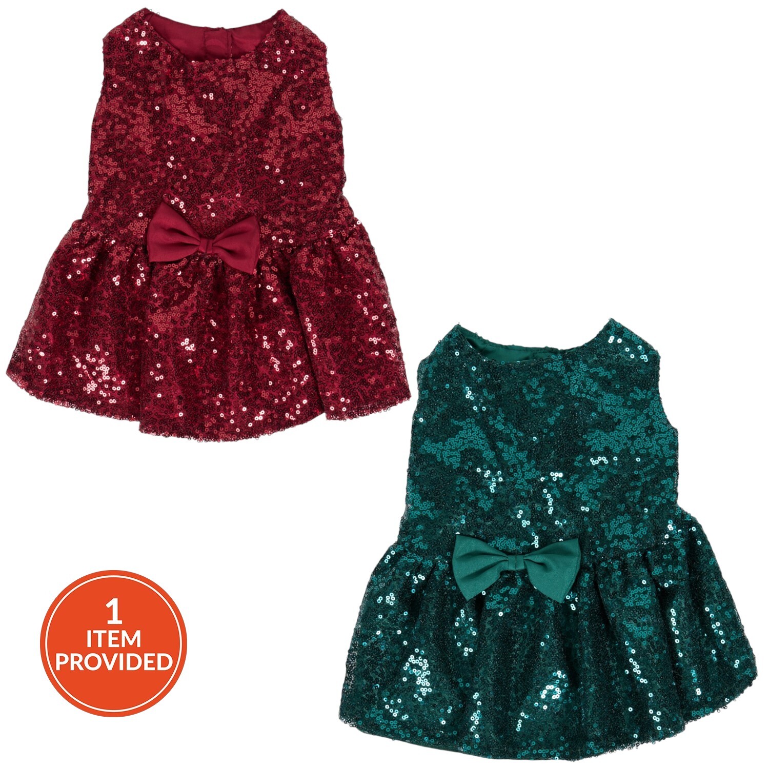 Sparkly Christmas Dog Dress XS Image 6