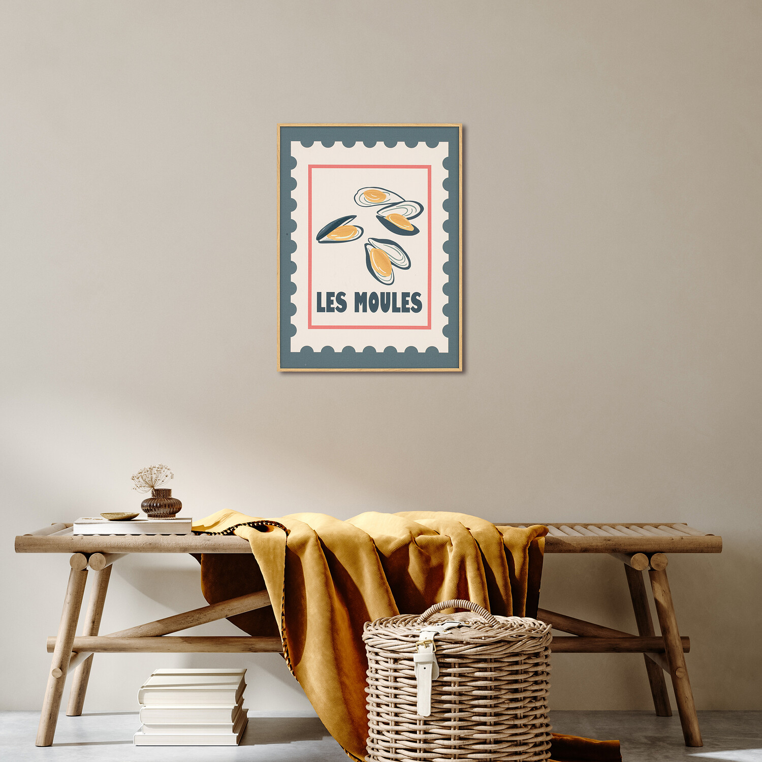 Seafood Assortment Colourful Canvas Image 7