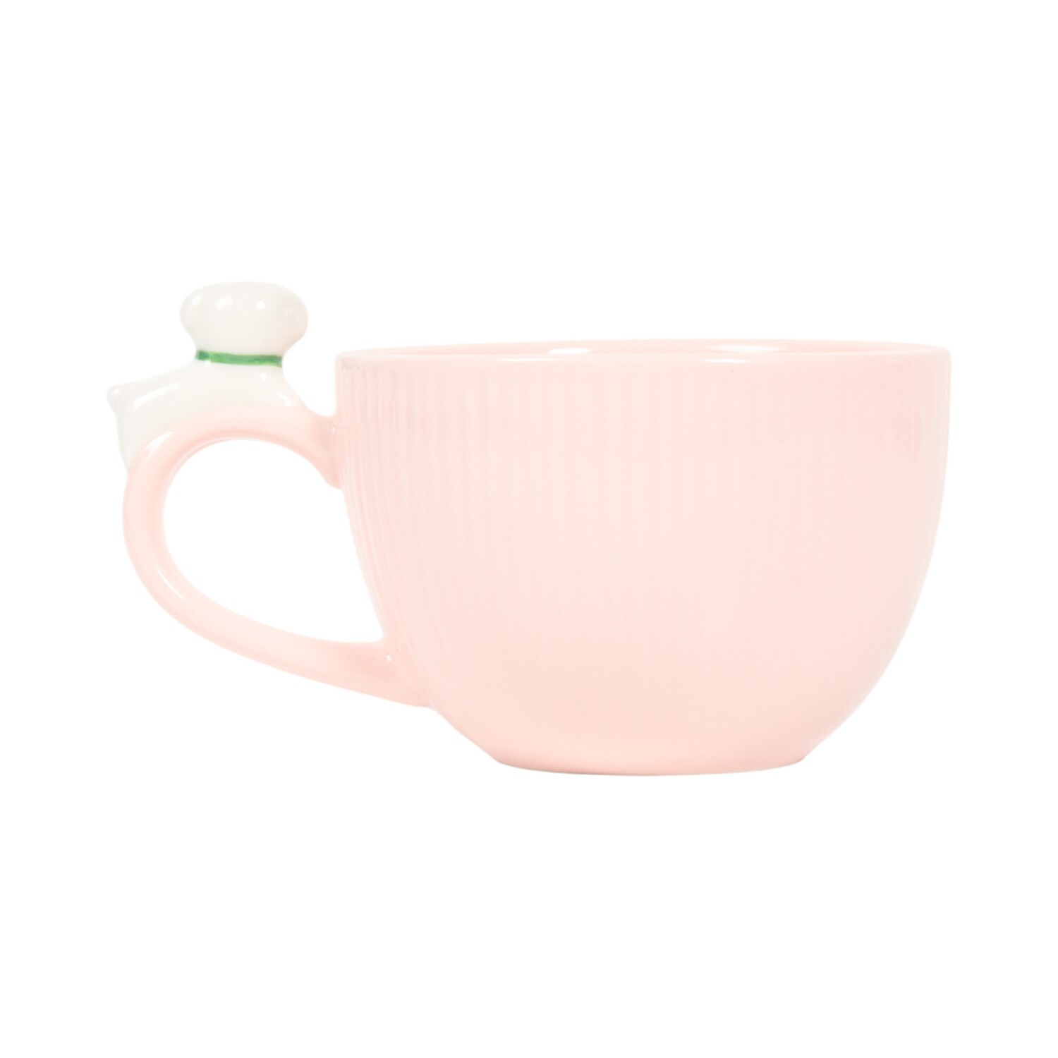 3D Dog Ribbed Mug Pink Image 2