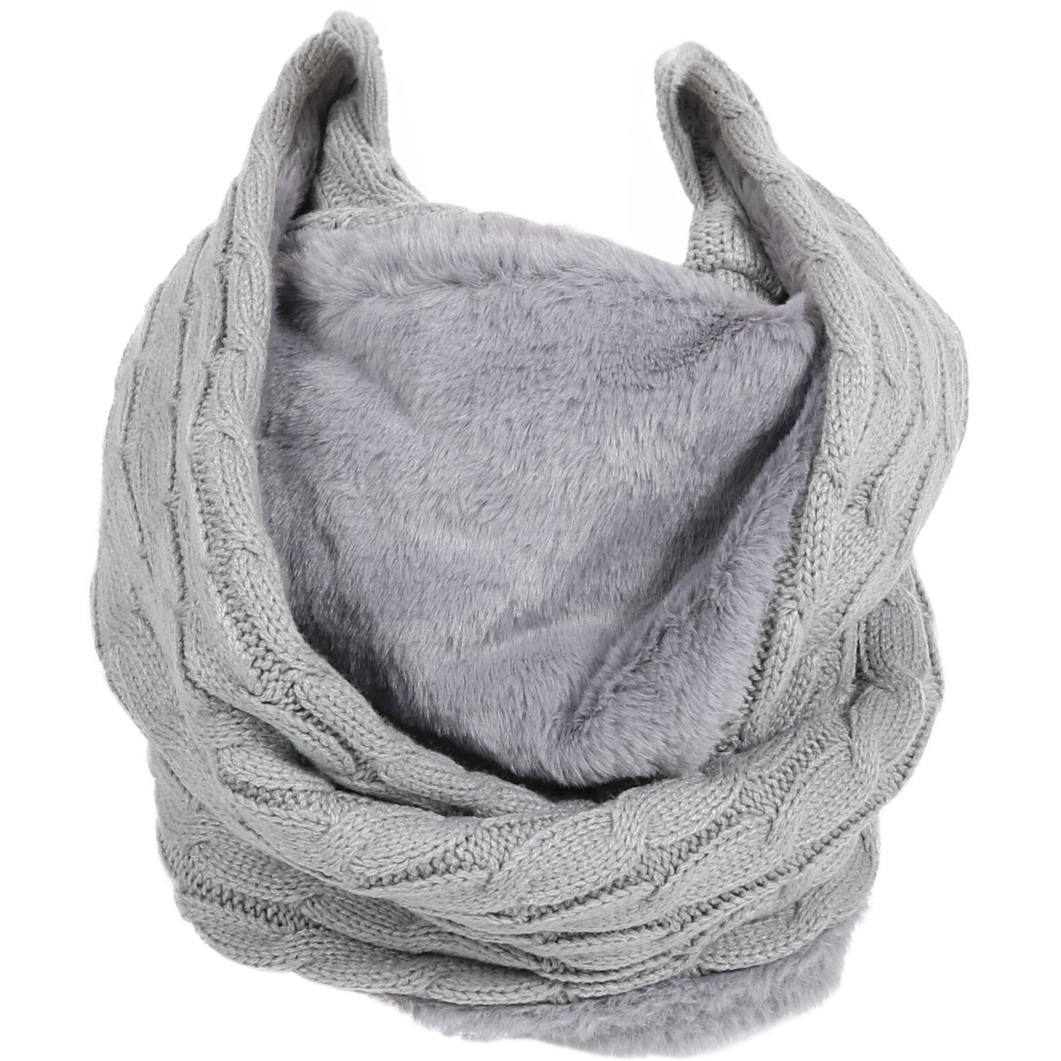 Neck Warmer with Fur Image 3