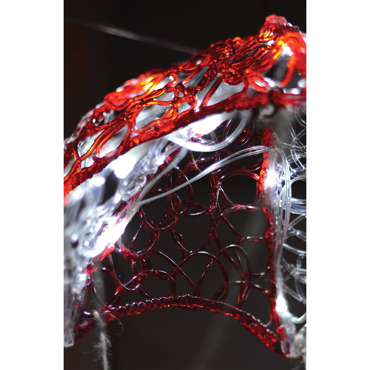 Acrylic LED Parachuting Santa - Red Image 3
