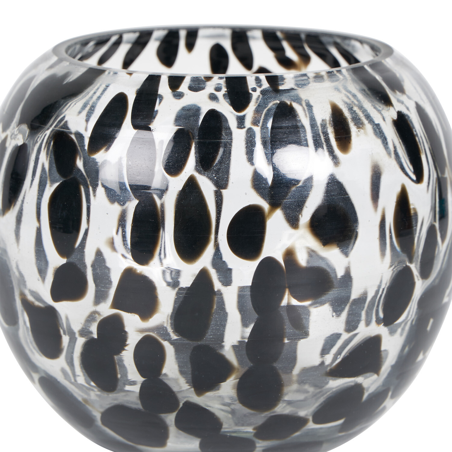 Black Confetti Candle Holder Black Image 4