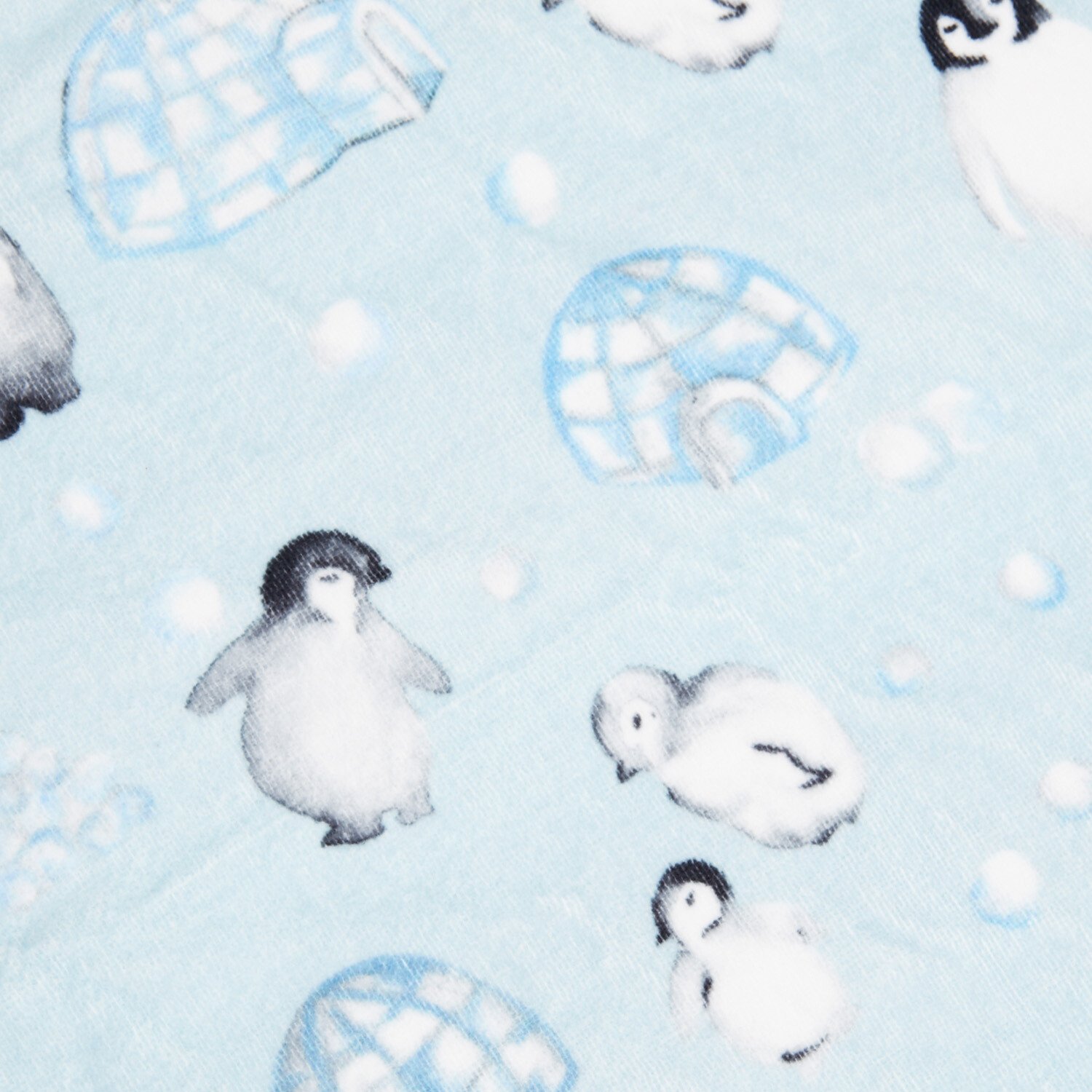 Playful Penguin Hand Towel - Blue Image 4