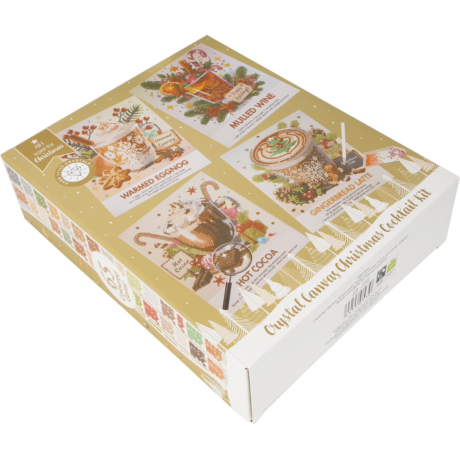 Crystal Canvas Christmas Cocktail KitBrown Image 3