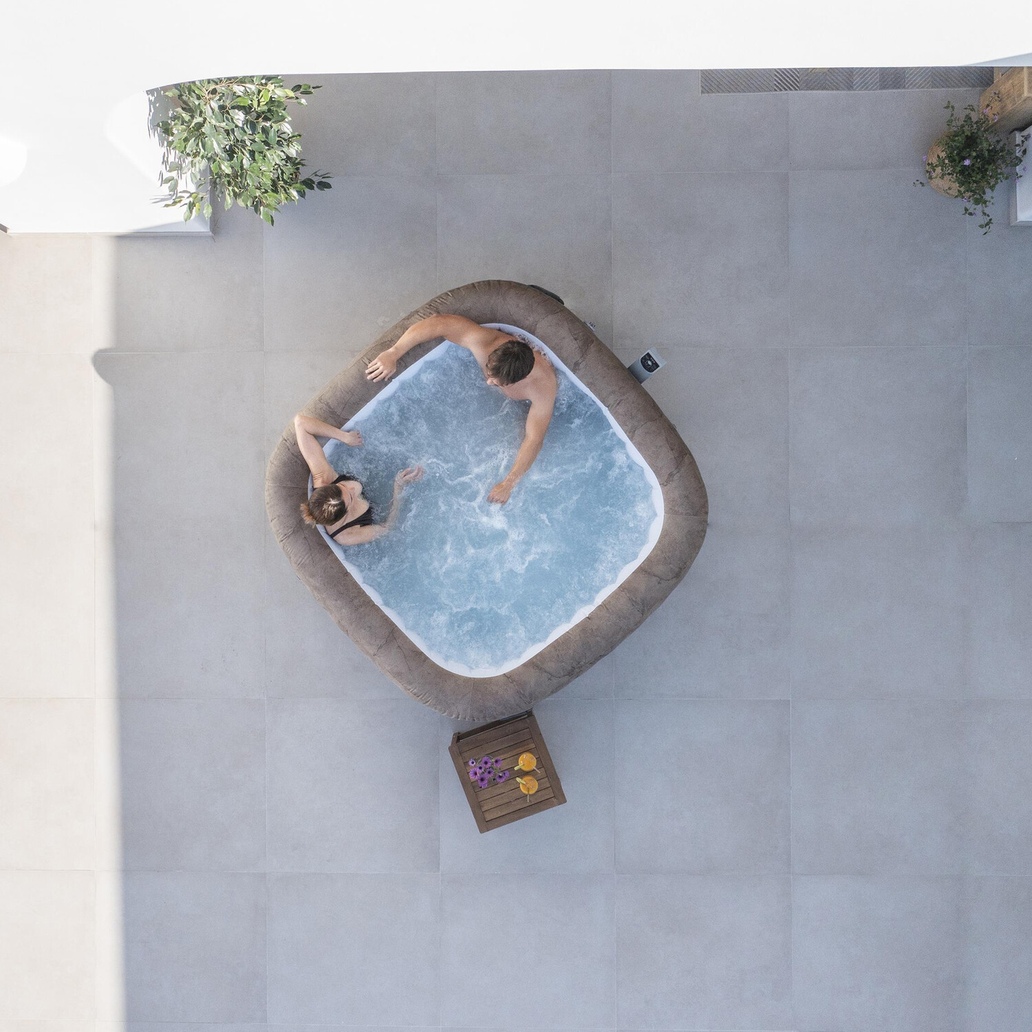 Lay-Z-Spa Rome MaxHold Smart AirJet - Brown Image 20