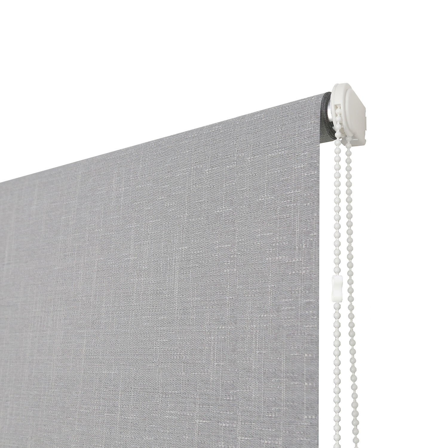 Textured Blackout Blind Linen Silver 120cm Image 3