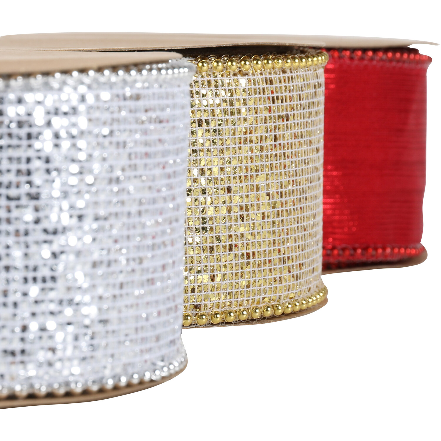 Red/Gold/Silver Ribbon Assortment Image 2