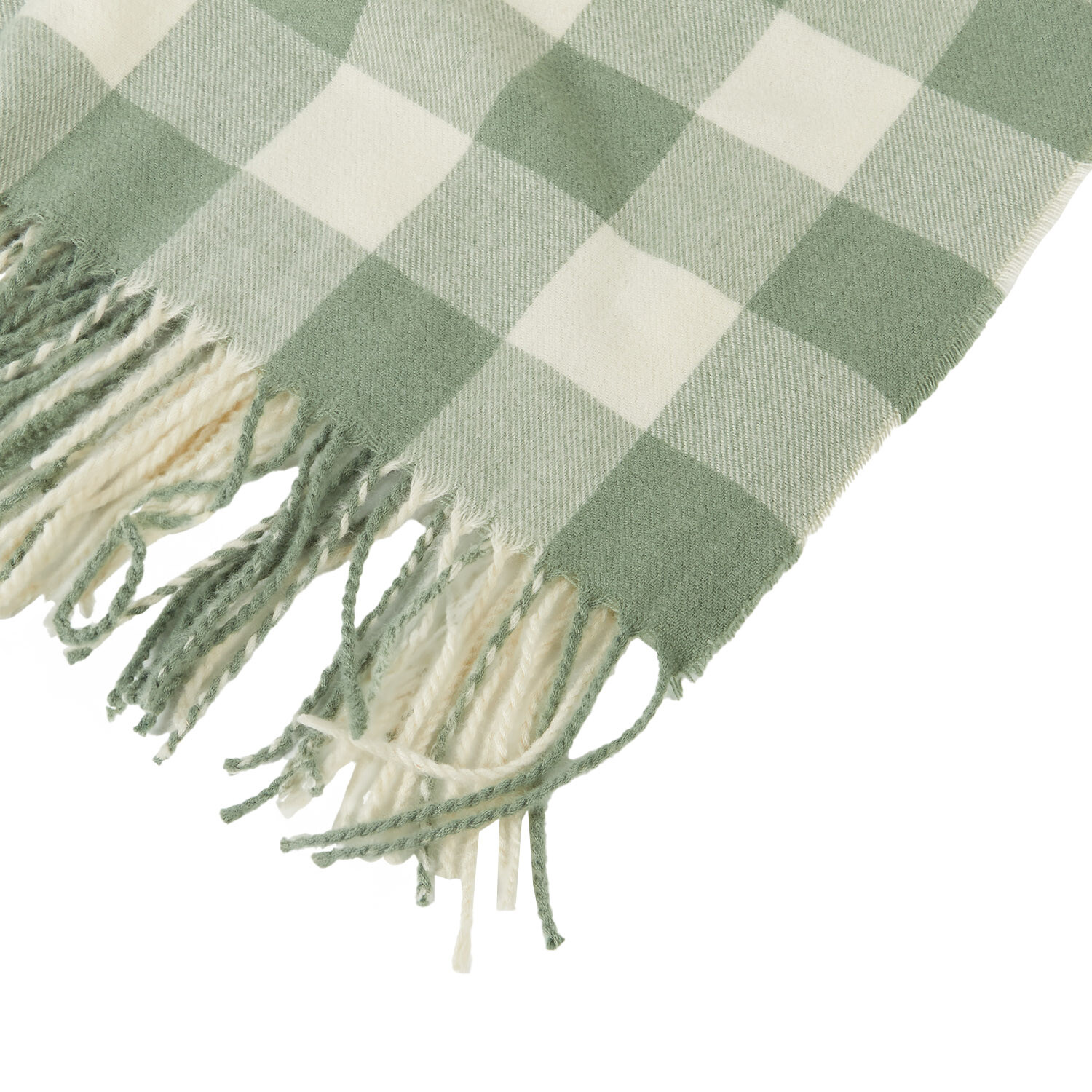 Hayden Check Throw - Green Image 3