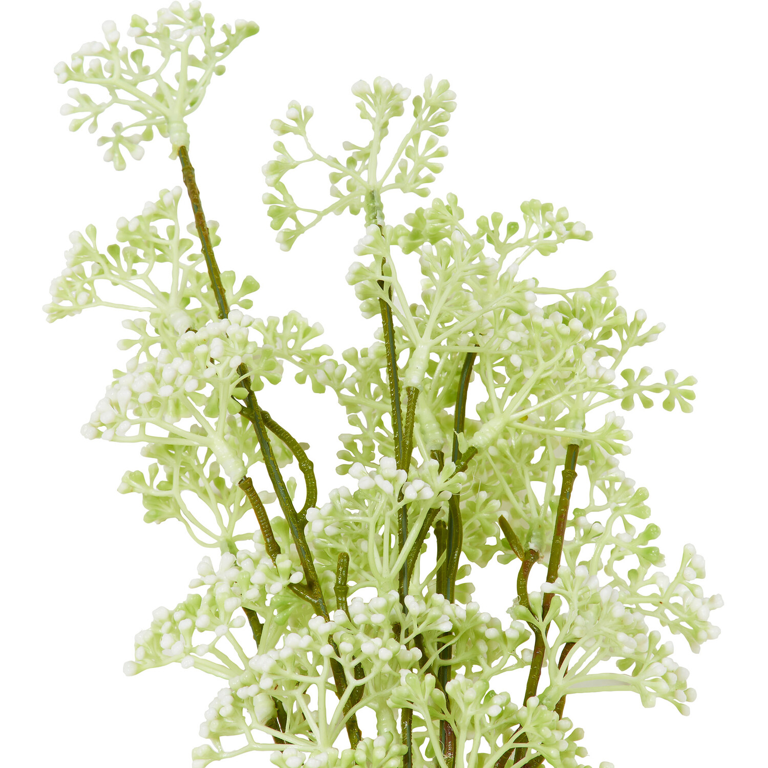 White Berry Single Stem Artificial Flower Image 3